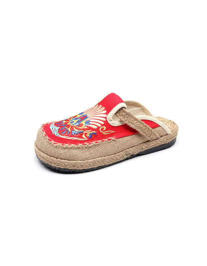 Chinese Style Embroidery Linen Shoes