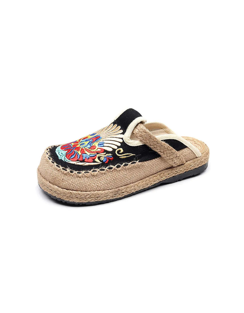 Chinese Style Embroidery Linen Shoes