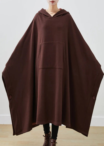 Cotton Lengthen Sweatshirt Dress Asymmetrical Winter
