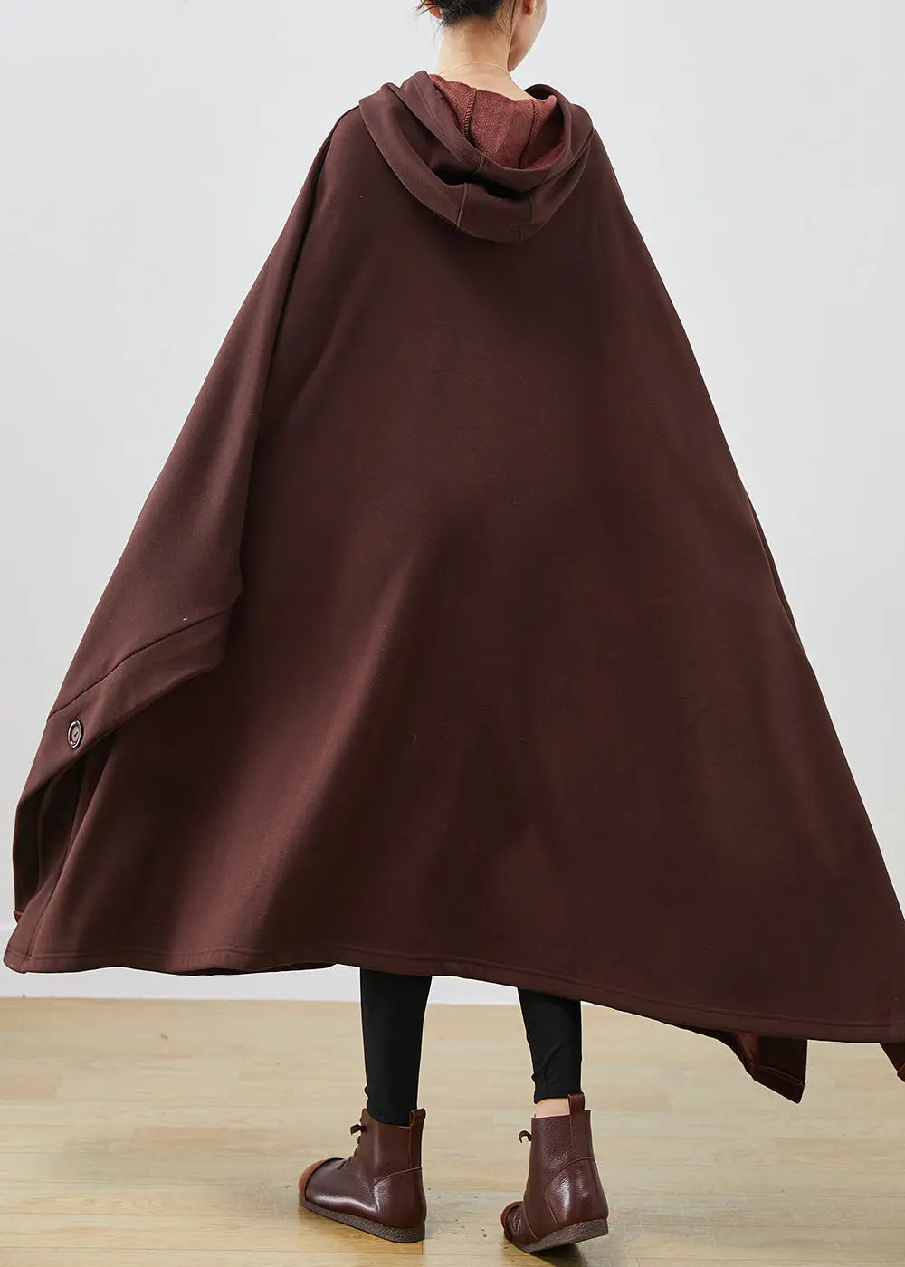 Cotton Lengthen Sweatshirt Dress Asymmetrical Winter
