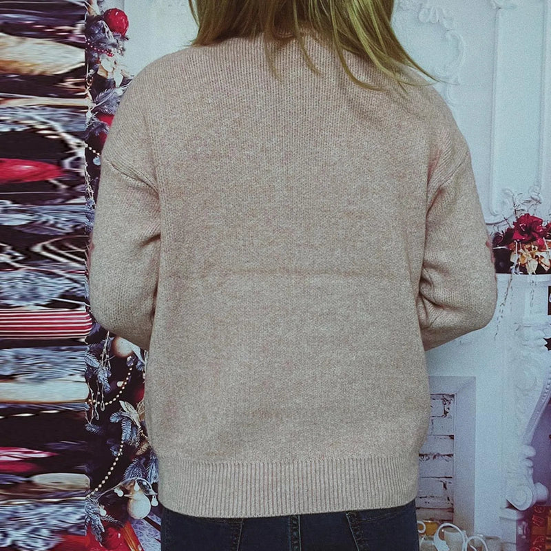 Soft Knitted Christmas Sweater - Warm Pullover