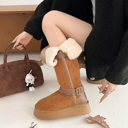 Classic Versatile Comfortable Warm Stylish Mid-calf Snow Boot