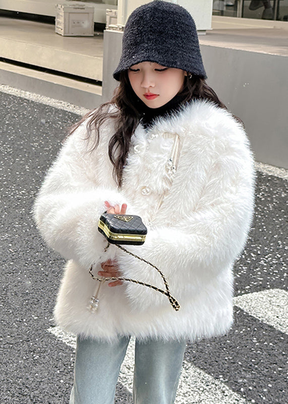 Classy Camel Button Tassel Thick Mink Velvet Coats Wintertg024