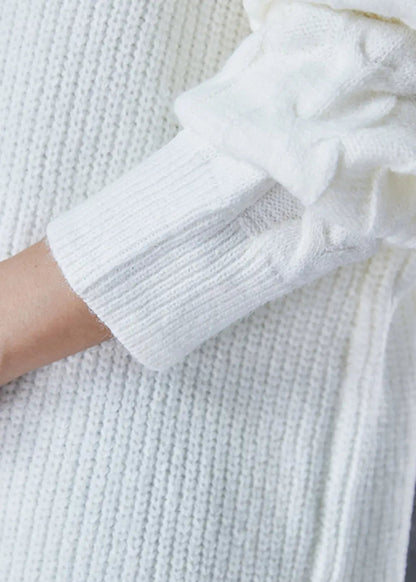 Tasseled Knit Knit Sweater Dress Winter