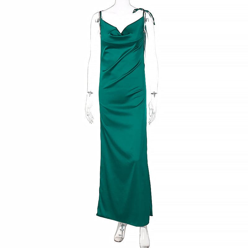 Clytie Spaghetti Straps Maxi Dress