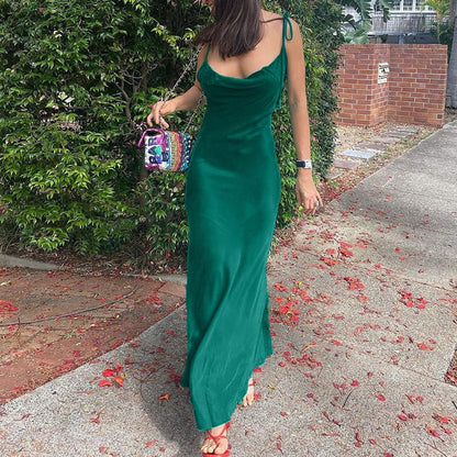 Clytie Spaghetti Straps Maxi Dress
