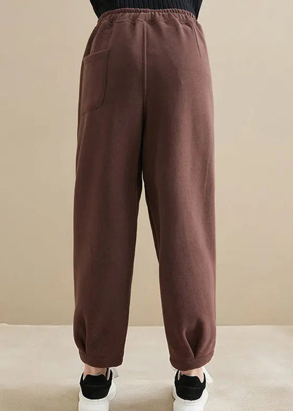 High Waist Thick Warm Fleece Sports Pants