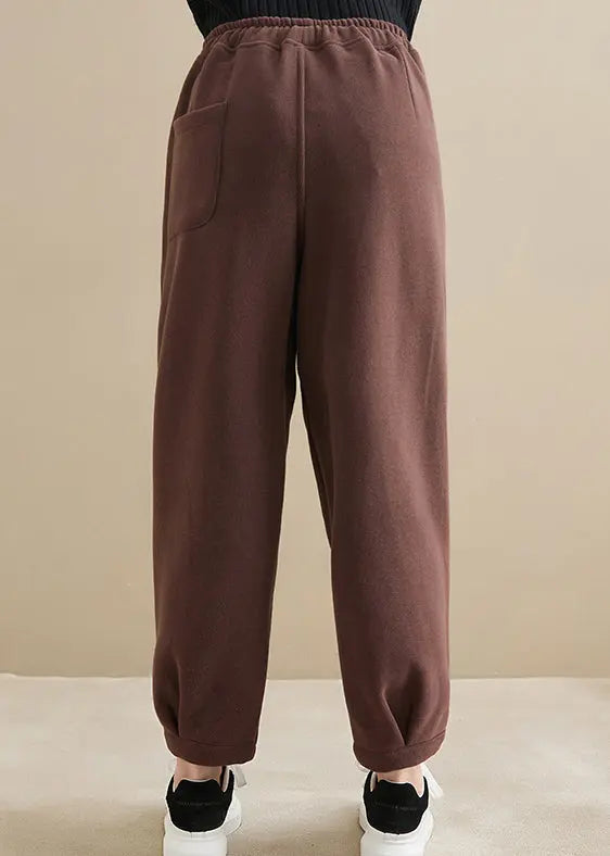 High Waist Thick Warm Fleece Sports Pants