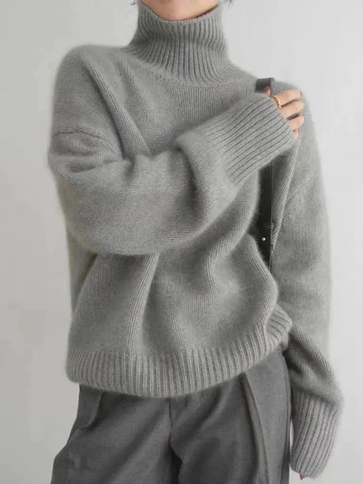 Soft and Cashmere Turtleneck Sweater