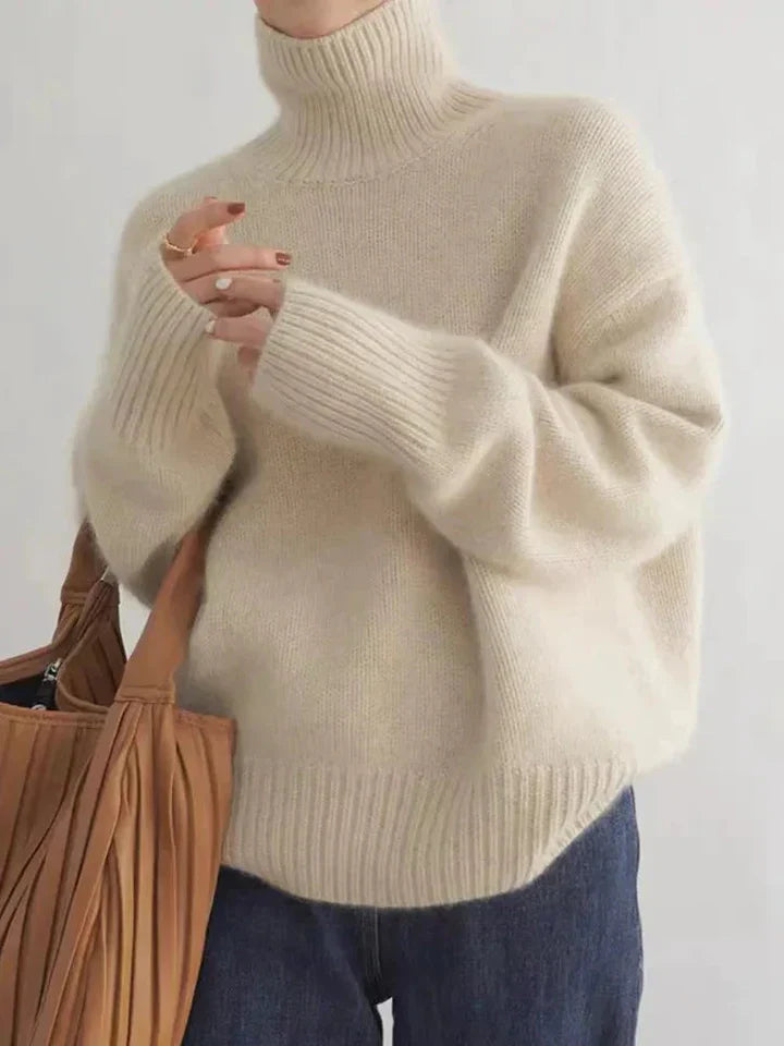 Soft and Cashmere Turtleneck Sweater