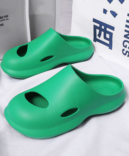 Comfy Orange Hollow Out Slippers Shoes for Ly0158