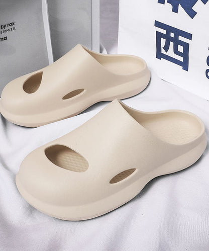 Comfy Orange Hollow Out Slippers Shoes for Ly0158