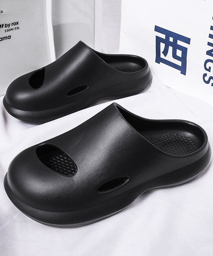 Comfy Orange Hollow Out Slippers Shoes for Ly0158