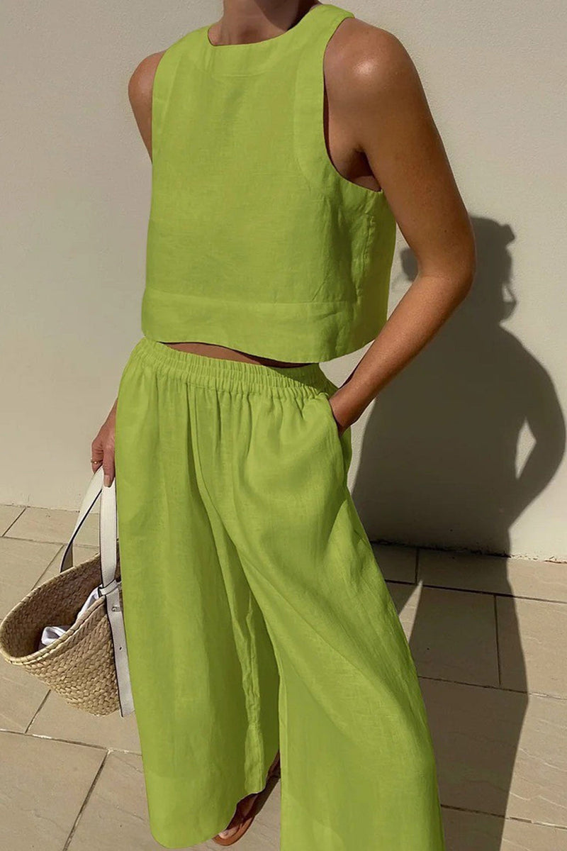 Tank Top Two-piece Pants Set