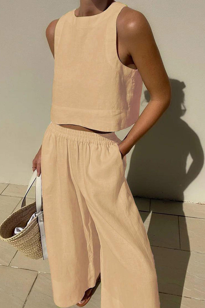 Tank Top Two-piece Pants Set