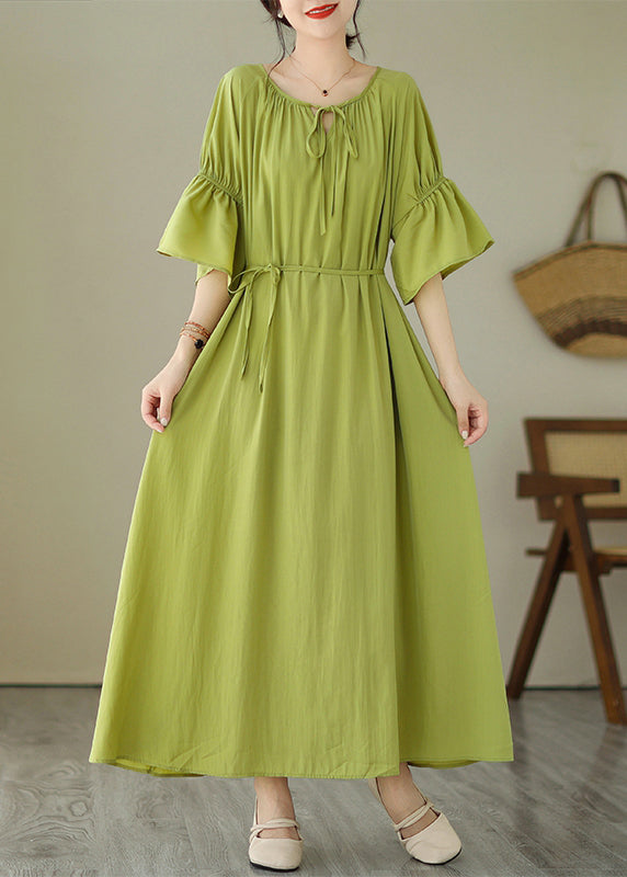 Pink Tie Waist Vacation Maxi Dresses Summer Gh1067