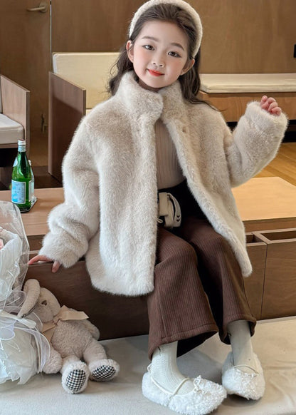 Rose Stand Collar Mink Velvet Coats Wintertg022