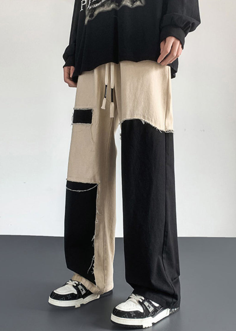 Cotton Patchwork Clothing Diy Pants Asymmetrical