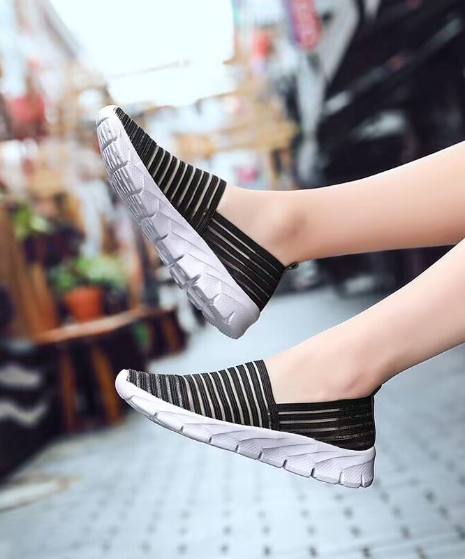 Diy Gold Soft Flat Shoes Breathable Elastic Fabric Rt1020