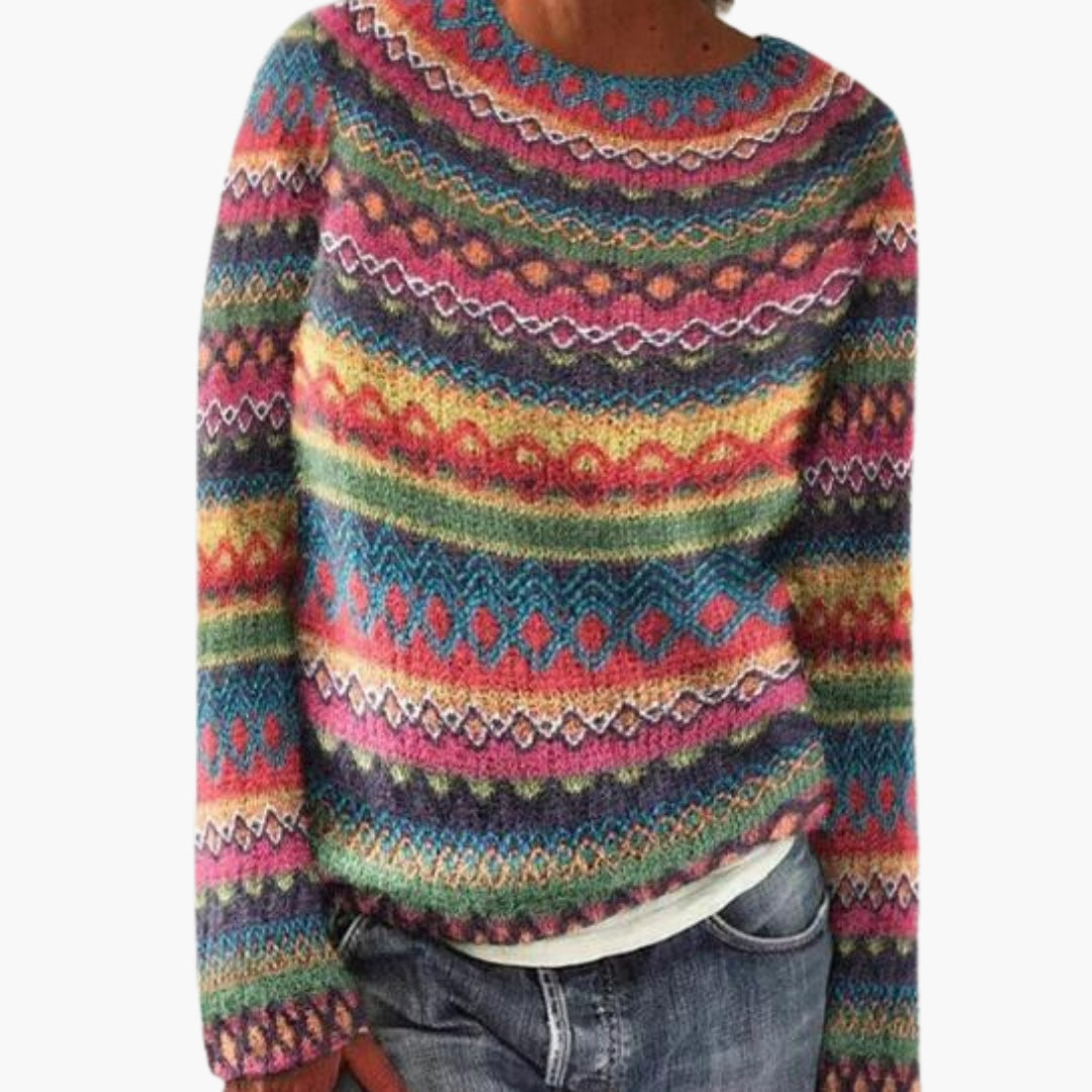’s Knit Sweater With Round Neck