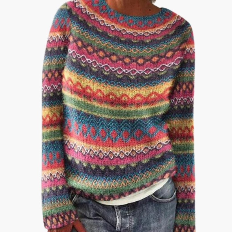 ’s Knit Sweater With Round Neck