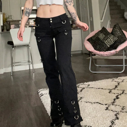 Dark Punk Y2k Halloween Pants
