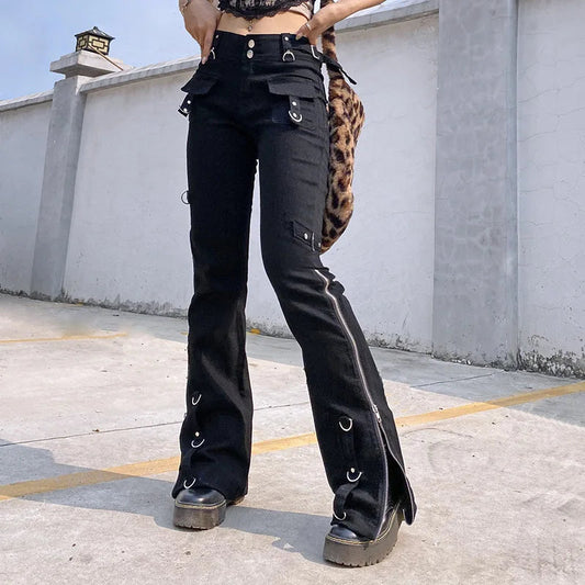 Dark Punk Y2k Halloween Pants