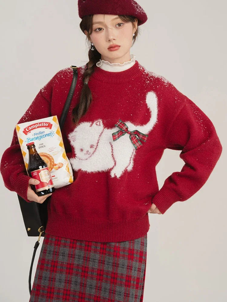 Kitty Cashmere Knitted Autumn Winter Sweater