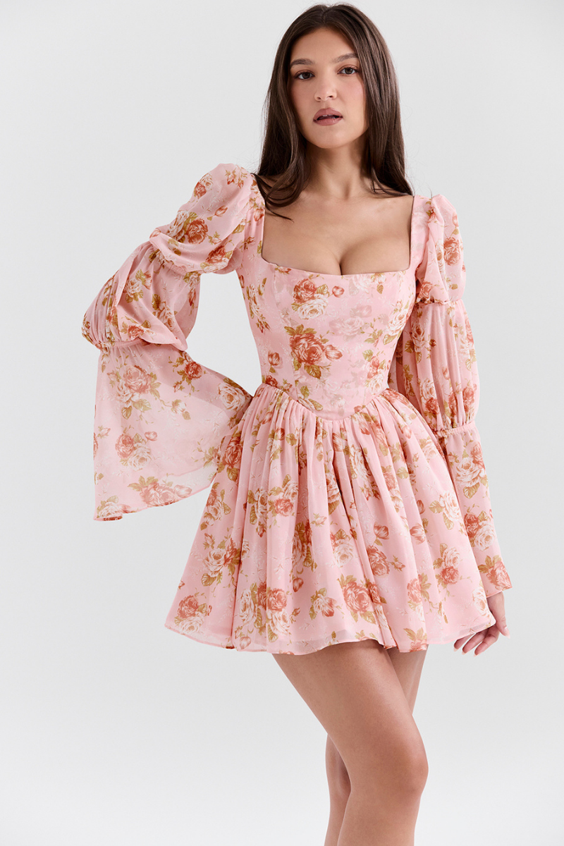 Divine Square Neck Mini Dress