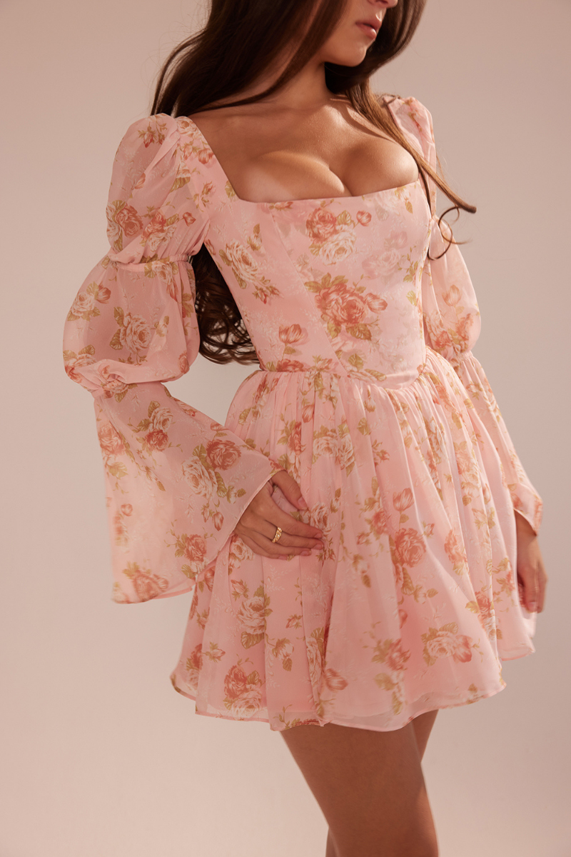 Divine Square Neck Mini Dress