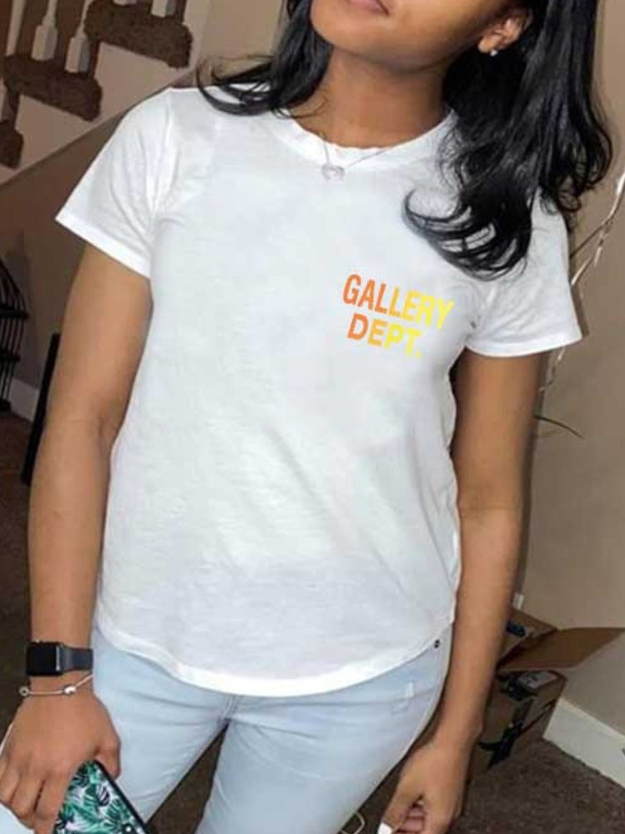 Gallery Dept Letter Print T-shirt Ar506