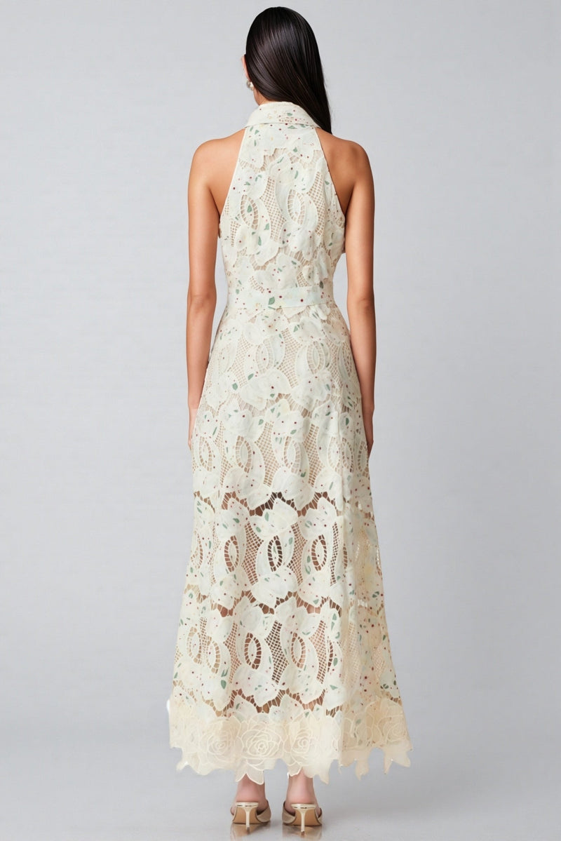 Harld White Lace Maxi Dress