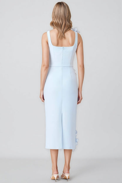 Molao Blue 3d Midi Dress