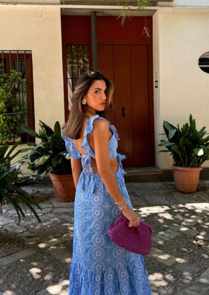 Camila | Ruffled Maxi Dress