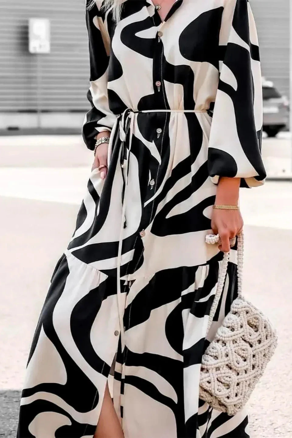 Effortless Print Maxi Dress