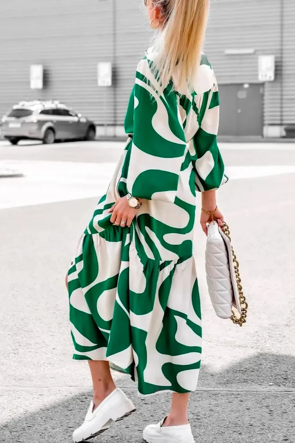 Effortless Print Maxi Dress