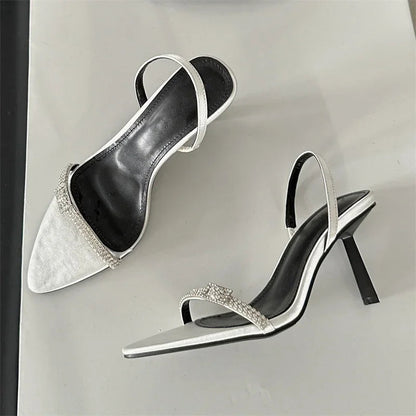 Buckle Pointed Toe Ankle Strap Thin Highs Party Shoes Low Heel Pumps
