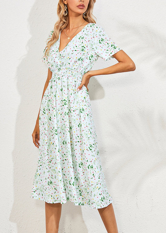 Light Blue Slim Long Dress Summer Ly1960