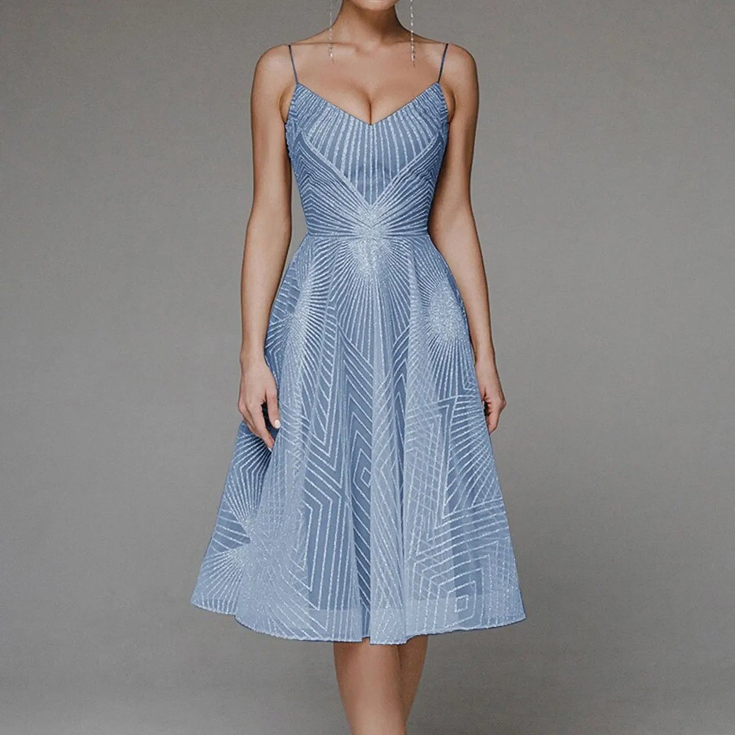 Long Formal Party Midi Dress