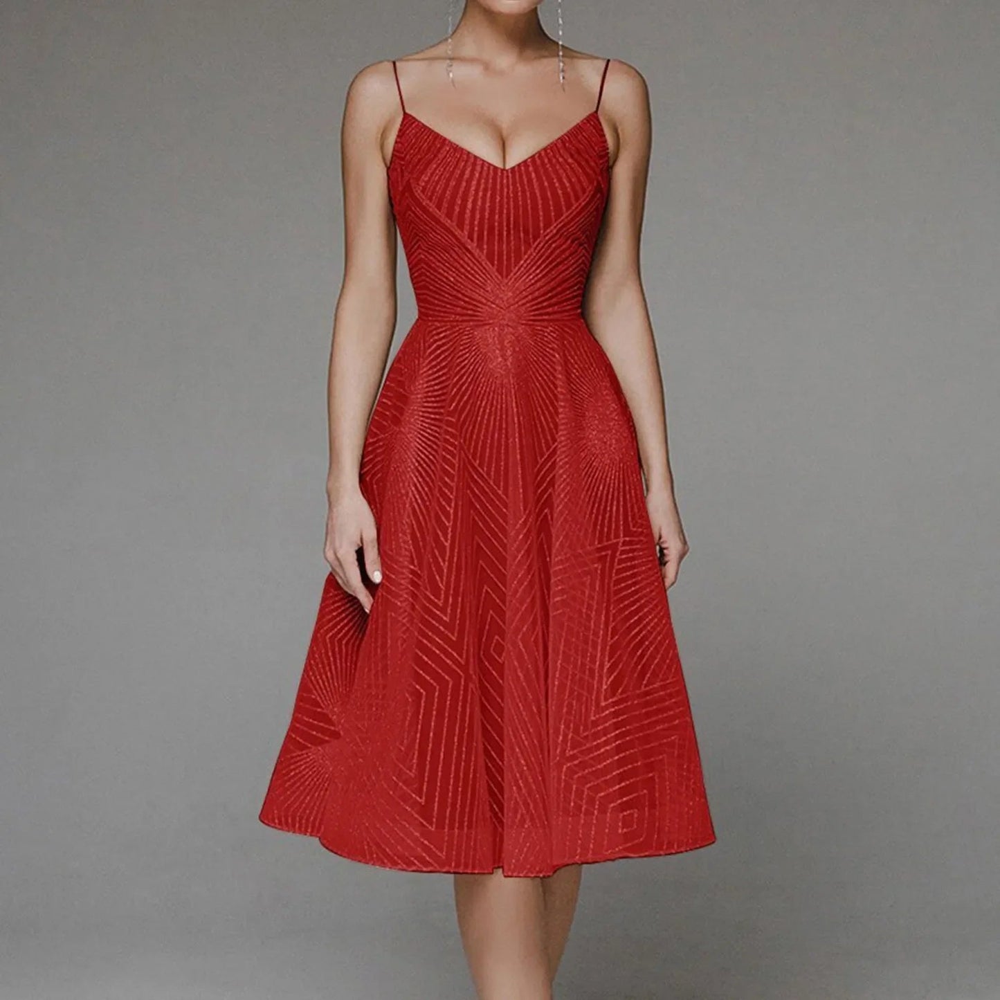 Long Formal Party Midi Dress