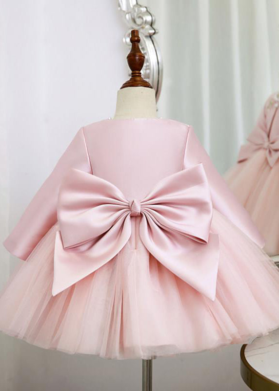 Pink Patchwork Tulle Coats and Long Dress Two Pieces Set Spring Ys029