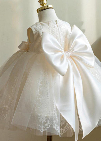 White Nail Bead Embroideried Tulle Long Dress Sleeveless Ys016