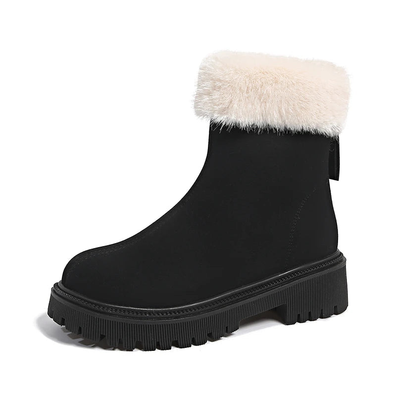 Simple Fashionable Plush New Versatile Cotton Snow Boot