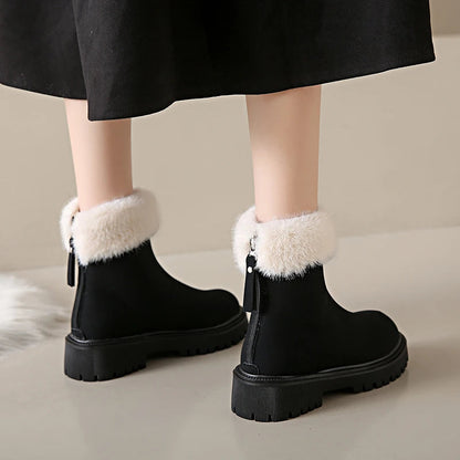 Simple Fashionable Plush New Versatile Cotton Snow Boot