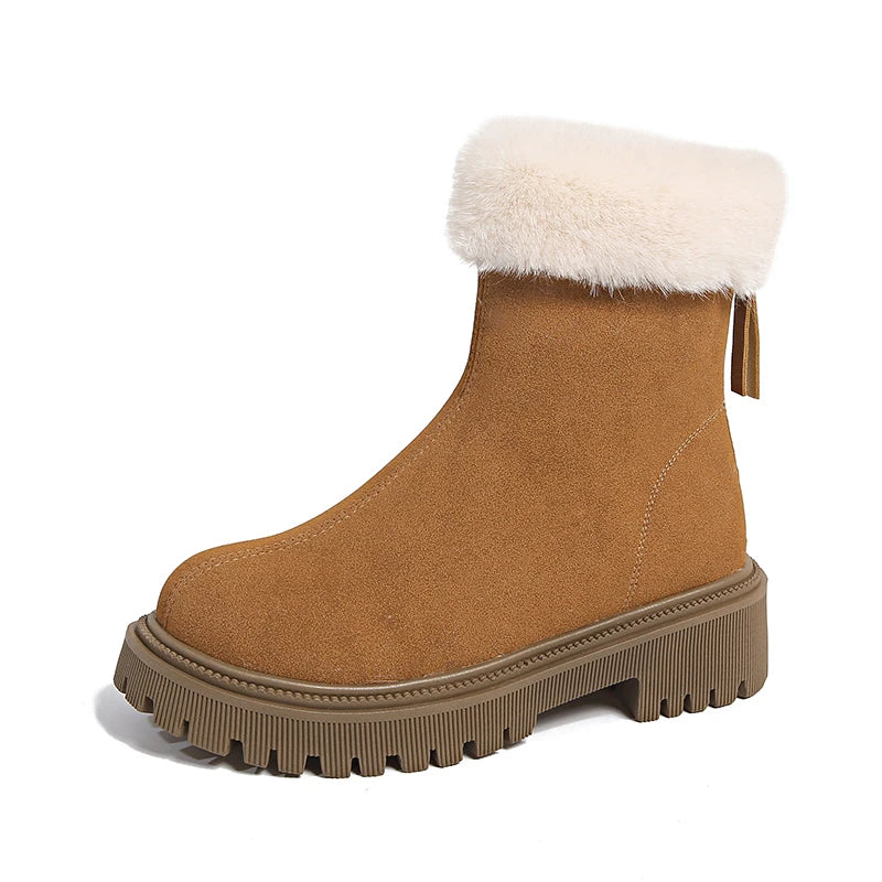 Simple Fashionable Plush New Versatile Cotton Snow Boot
