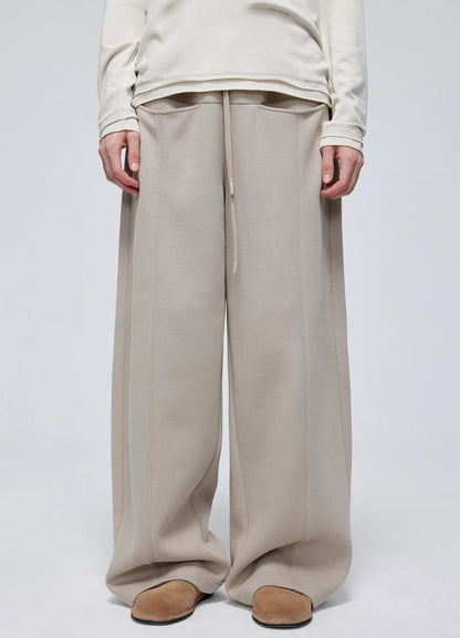 Embossed Logo Wide-leg Sweatpants