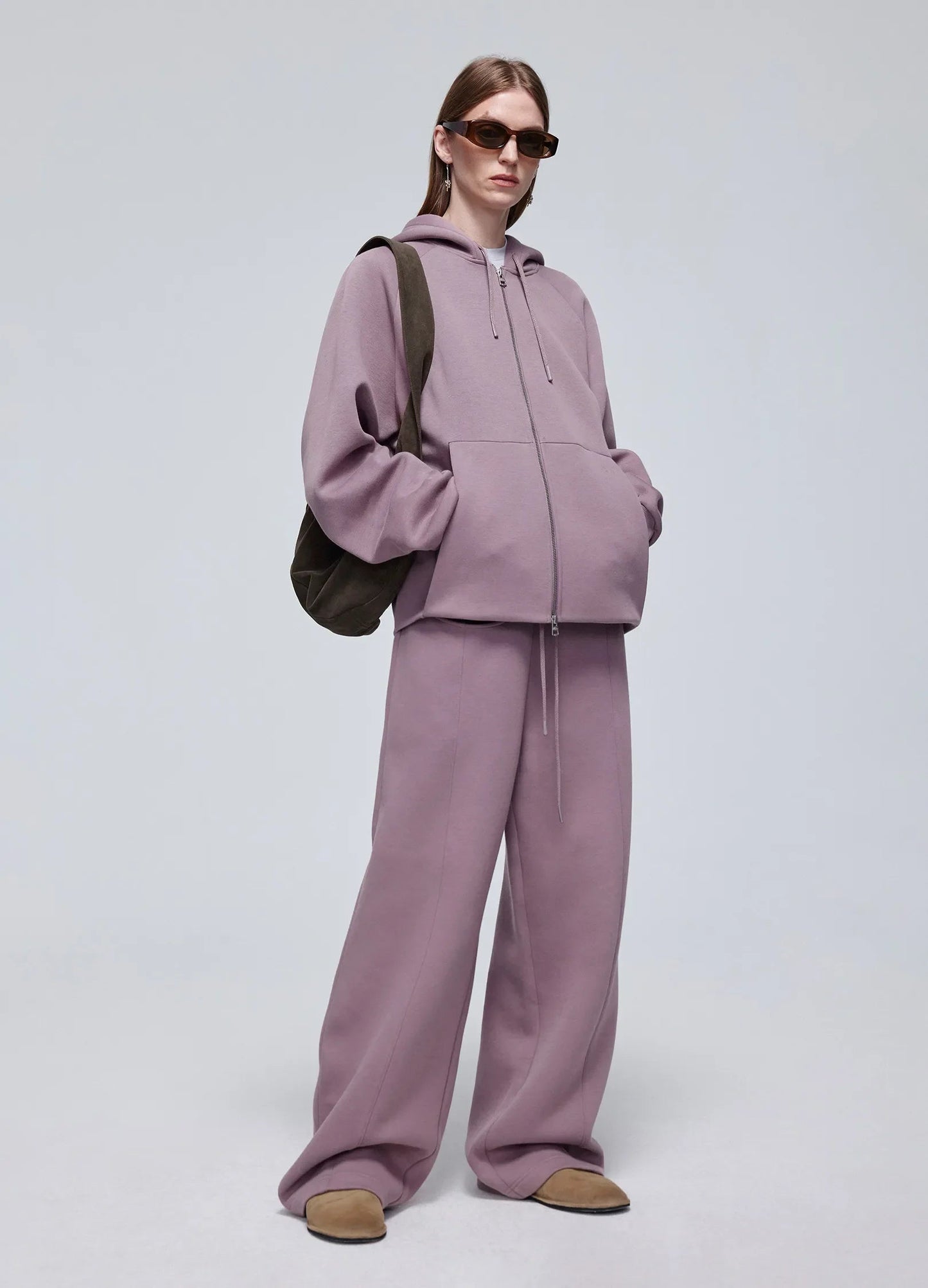 Embossed Logo Wide-leg Sweatpants