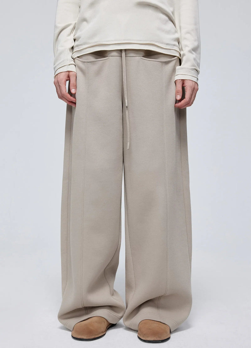 Embossed Logo Wide-leg Sweatpants
