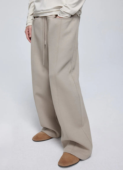 Embossed Logo Wide-leg Sweatpants