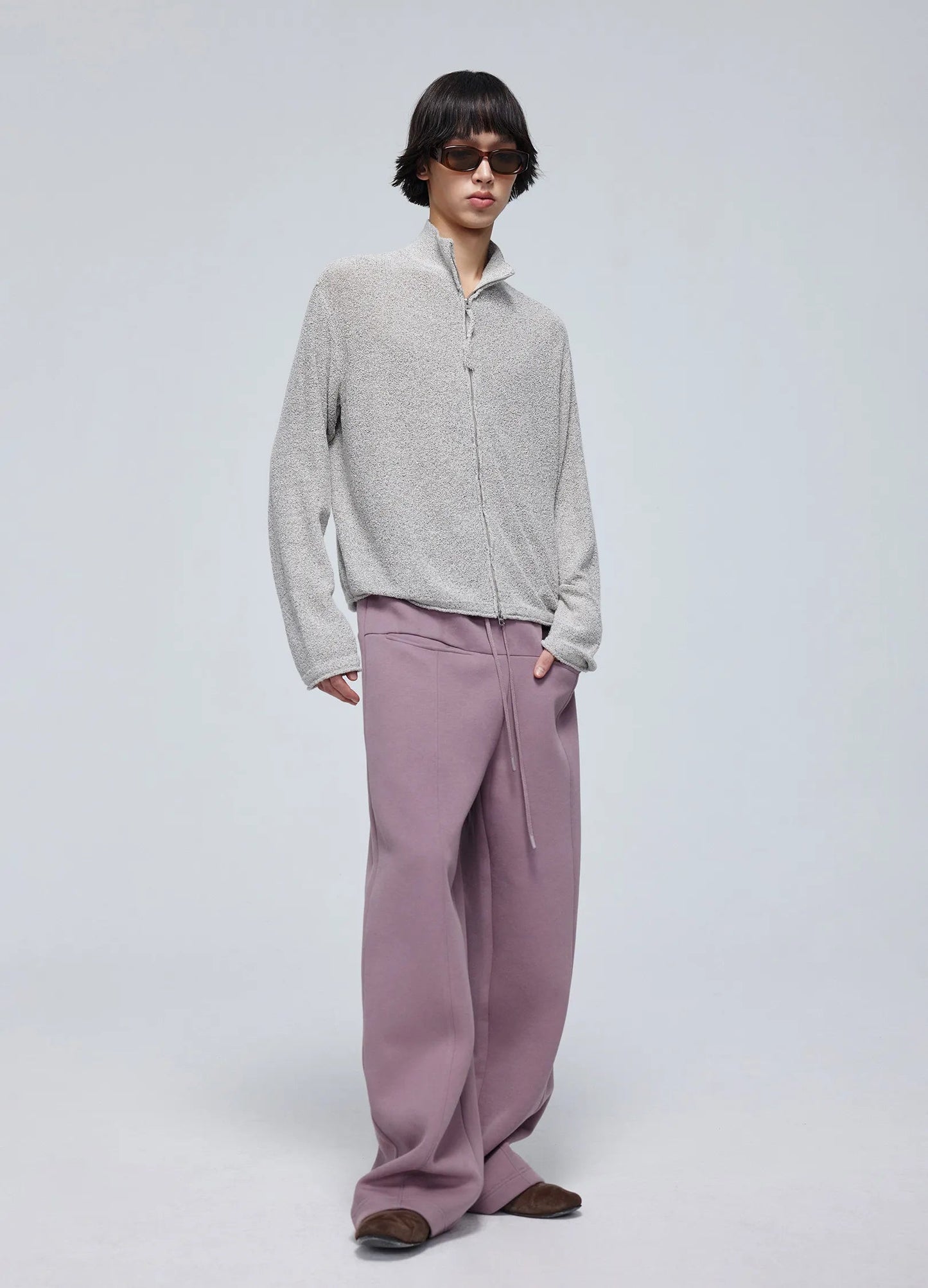 Embossed Logo Wide-leg Sweatpants